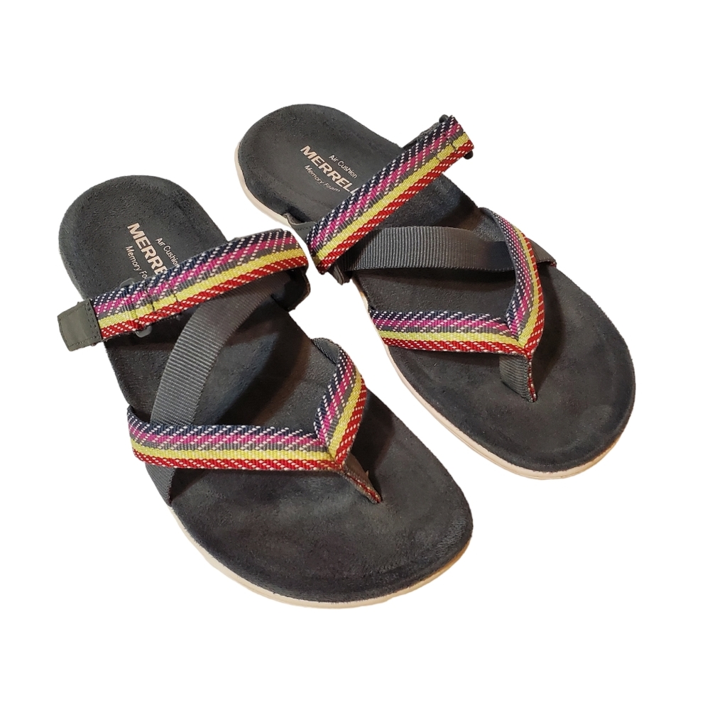 Merrell District Mendi Turbulence Gray Slip On Thong Sandals